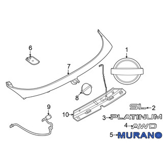 Nissan OE - Rear Hatch Emblem
