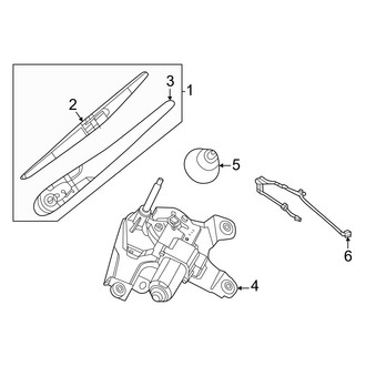 Nissan OE - Lift Gate - Wiper & Washer Components