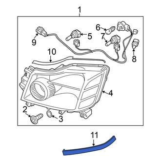 Nissan OE - Front Left Bumper Cover Spacer Panel