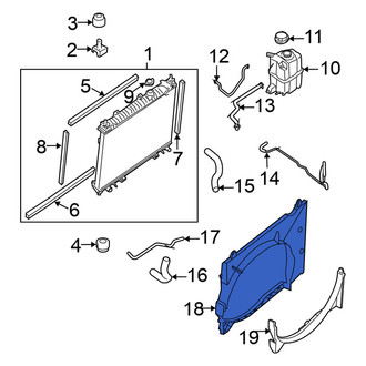 Nissan OE - Upper Engine Cooling Fan Shroud