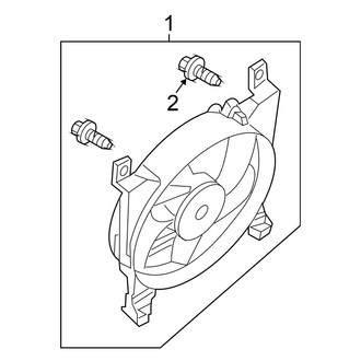 Nissan OE - Air Conditioner & Heater - Condenser Fan