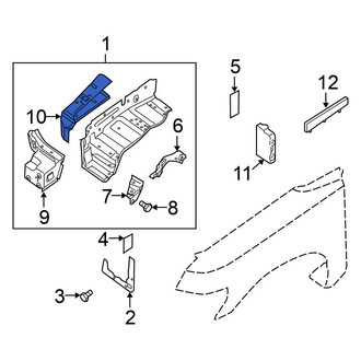 Nissan OE - Front Right Outer Fender Apron Reinforcement