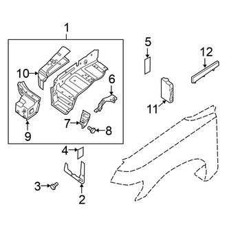 Nissan OE - Fender - Inner Components