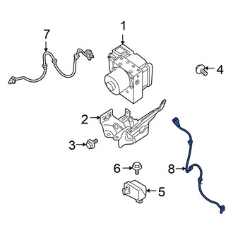 Nissan OE - Front ABS Wheel Speed Sensor