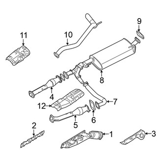 Nissan OE - Exhaust System - Exhaust Components