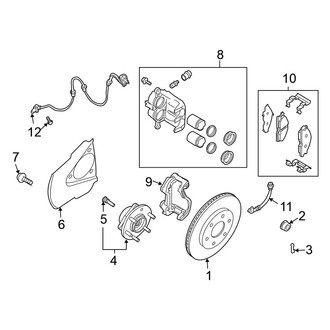 Nissan OE - Front Suspension - Brake Components