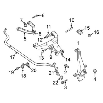 Nissan OE - Front Suspension - Stabilizer Bar & Components