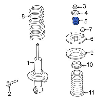 Nissan OE - Front Suspension Shock Absorber & Strut Mount Bushing