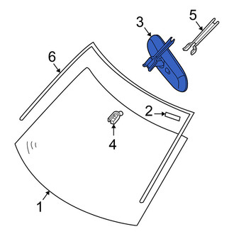 Nissan OE - Front Interior Rear View Mirror