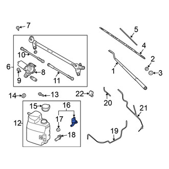Nissan OE - Windshield Washer Pump