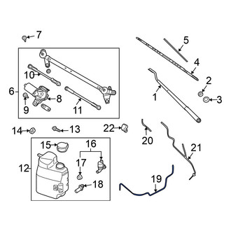 Nissan OE - Front Right Windshield Washer Hose