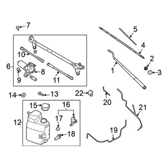 Nissan OE - Wiper Arm Nut