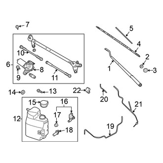 Nissan OE - Windshield - Wiper & Washer Components