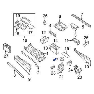 Nissan OE - Lower Console Air Vent