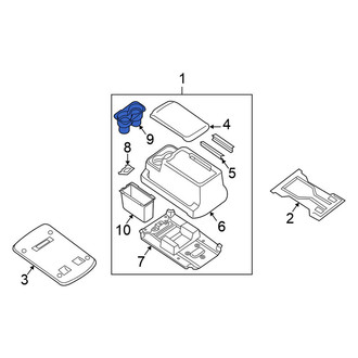 Nissan OE - Rear Console Cup Holder