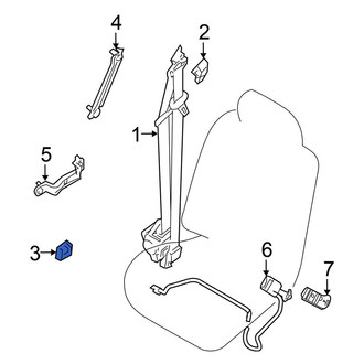 Nissan OE - Front Right Lower Seat Belt Retractor Cover