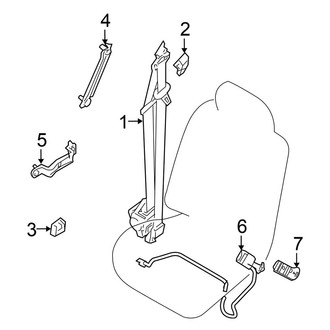 Nissan OE - Restraint Systems - Front Seat Belts
