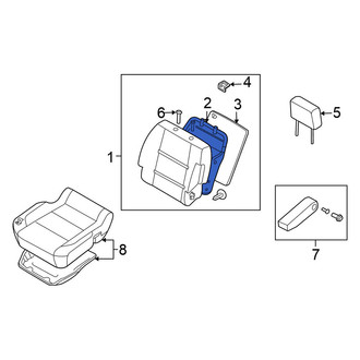 Nissan OE - Rear Right Seat Back Frame