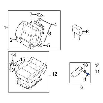 Nissan OE - Seat Armrest Bolt