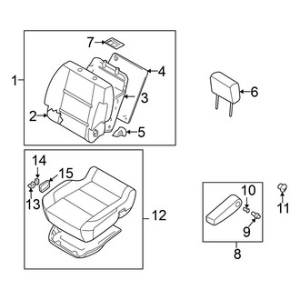 Nissan OE - Seats & Tracks - Passenger Seat Components (Power)