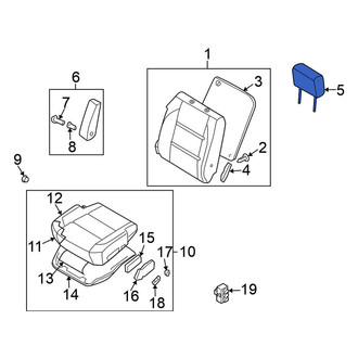 Nissan OE - Front Right Headrest