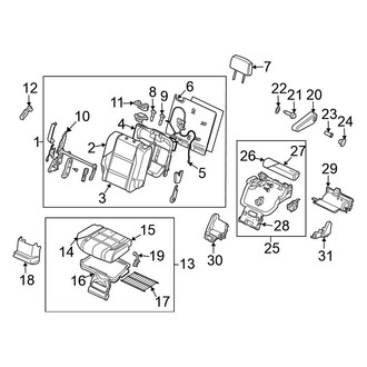 Nissan OE - Seats & Tracks - Second Row Seats (Outer)