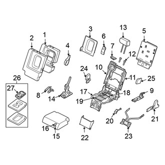 Nissan OE - Seats & Tracks - Second Row Seats (Center)