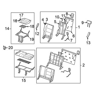 Nissan OE - Seats & Tracks - Third Row Seats