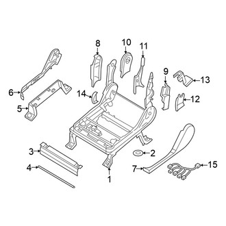Nissan OE - Seats & Tracks - Tracks & Components (Passenger Seat, With Power)