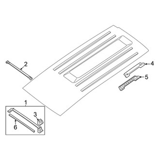 Nissan OE - Roof - Exterior Trim (W/O Sunroof)