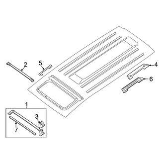 Nissan OE - Roof - Exterior Trim (With Sunroof)