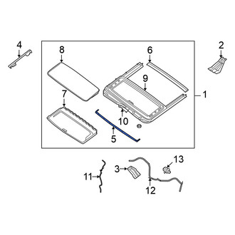 Nissan OE - Sunroof Deflector