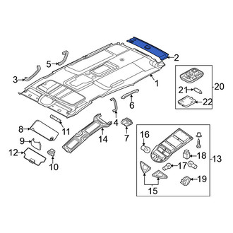Nissan OE - Rear Roof Opening Trim
