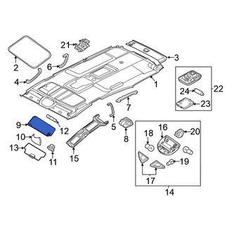 Nissan OE - Left Sun Visor