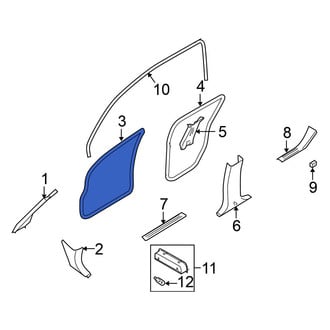 Nissan OE - Front Left Door Seal