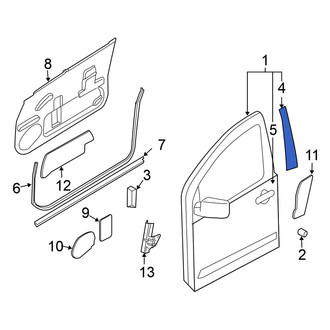 Nissan OE - Front Right Black Out Tape
