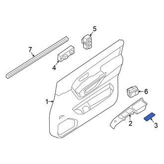 Nissan OE - Right Door Window Switch Bezel Cap
