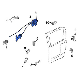 Nissan OE - Rear Left Door Latch Assembly
