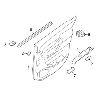 Nissan OE - Rear Door - Interior Trim