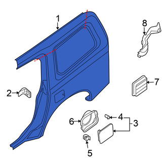 Nissan OE - Rear Left Outer Quarter Panel