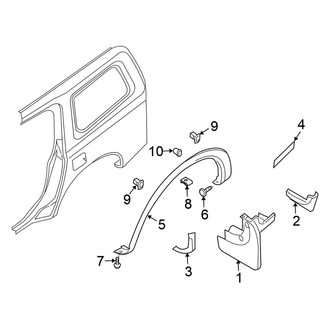Nissan OE - Quarter Panel - Exterior Trim