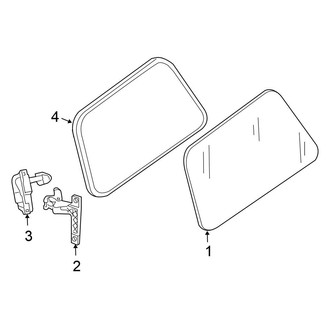 Nissan OE - Quarter Panel - Glass