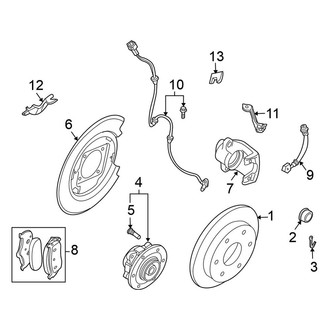 Nissan OE - Rear Suspension - Brake Components