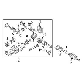 Nissan OE - Rear Suspension - Axle & Differential (Platinum / SL / SV)