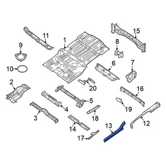 Nissan OE - Rear Left Floor Side Rail Reinforcement