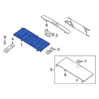 Nissan OE - Rear Trunk Floor Storage Box