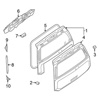Nissan OE - Lift Gate - Gate & Hardware