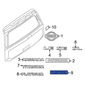 Nissan OE - Rear Tailgate Emblem