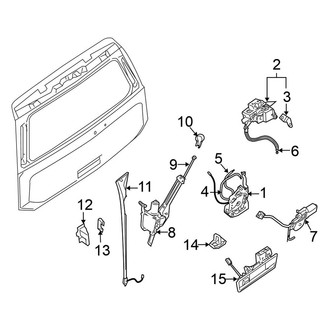 Nissan OE - Lift Gate - Lock & Hardware