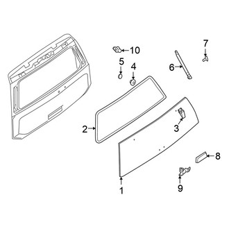 Nissan OE - Lift Gate - Glass